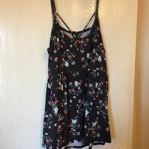 Floral Strappy Babydoll Blouse